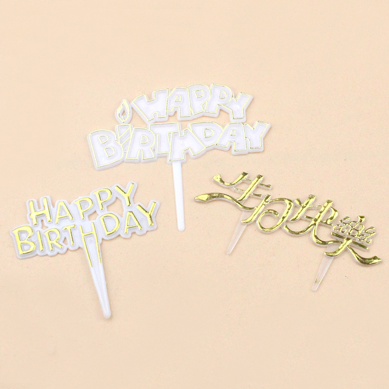 PartyHouse.Medan Topper Mini Akrilik Happy Birthday