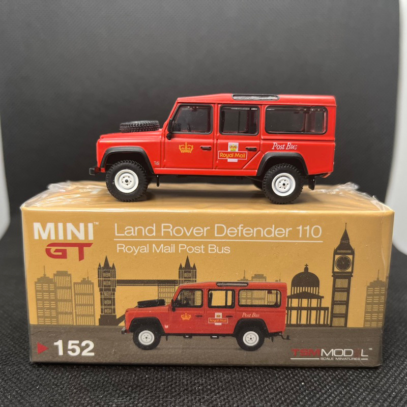 Mini GT 152 Land Rover Defender 110 Royal Mail Post Bus Minigt