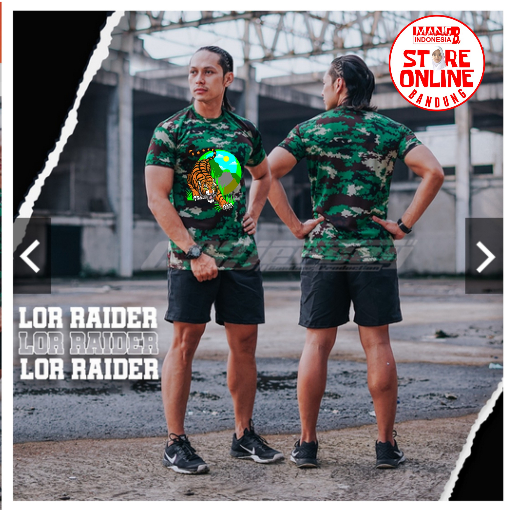 Kaos Loreng Raider TNI Tiger