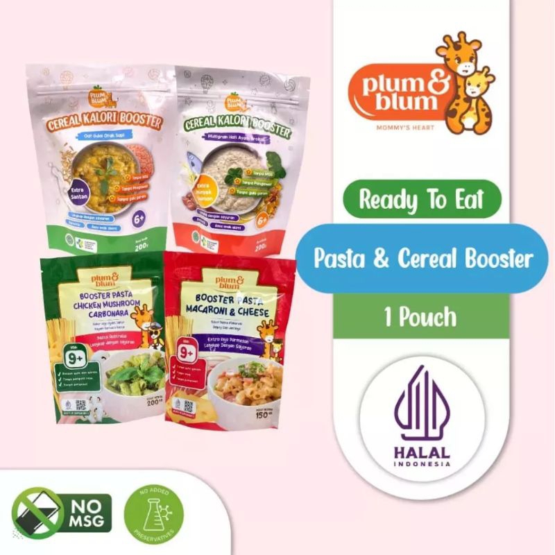 Plum & Blum Pasta and Cereal MPASI Gizi Lengkap BB Booster