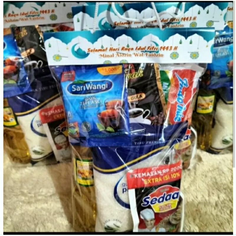 

paket sembako berbagi bisa castom nama