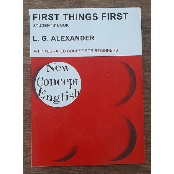 FIRST THINGS FIRST students book -  L. G. ALEXANDER