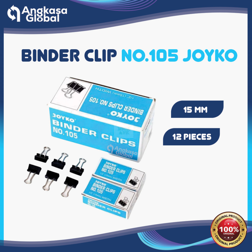 

BINDER CLIP NO.105 JOYKO (1DUS/12PCS)