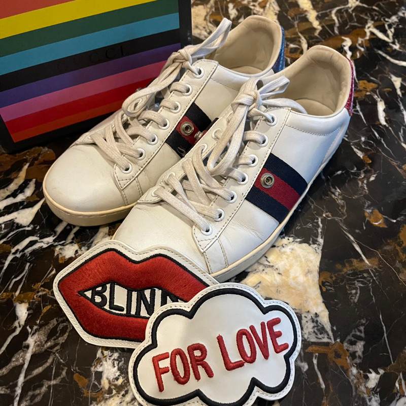 [READY LANGSUNG KIRIM] Sepatu GUCCI Blind For Love AUTHENTIC 100% with box