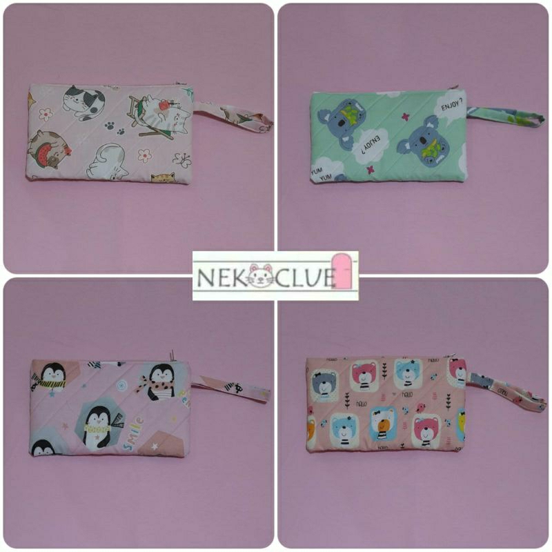 

Pouch Katun Lapisan Busa ukuran 21 × 12 cm (tempat pensil, tempat make up, tempat handphone)