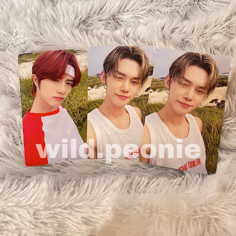 OFFICIAL PHOTOCARD TXT MIDSUMMER SUNRISE RED BEOMGYU YEONJUN