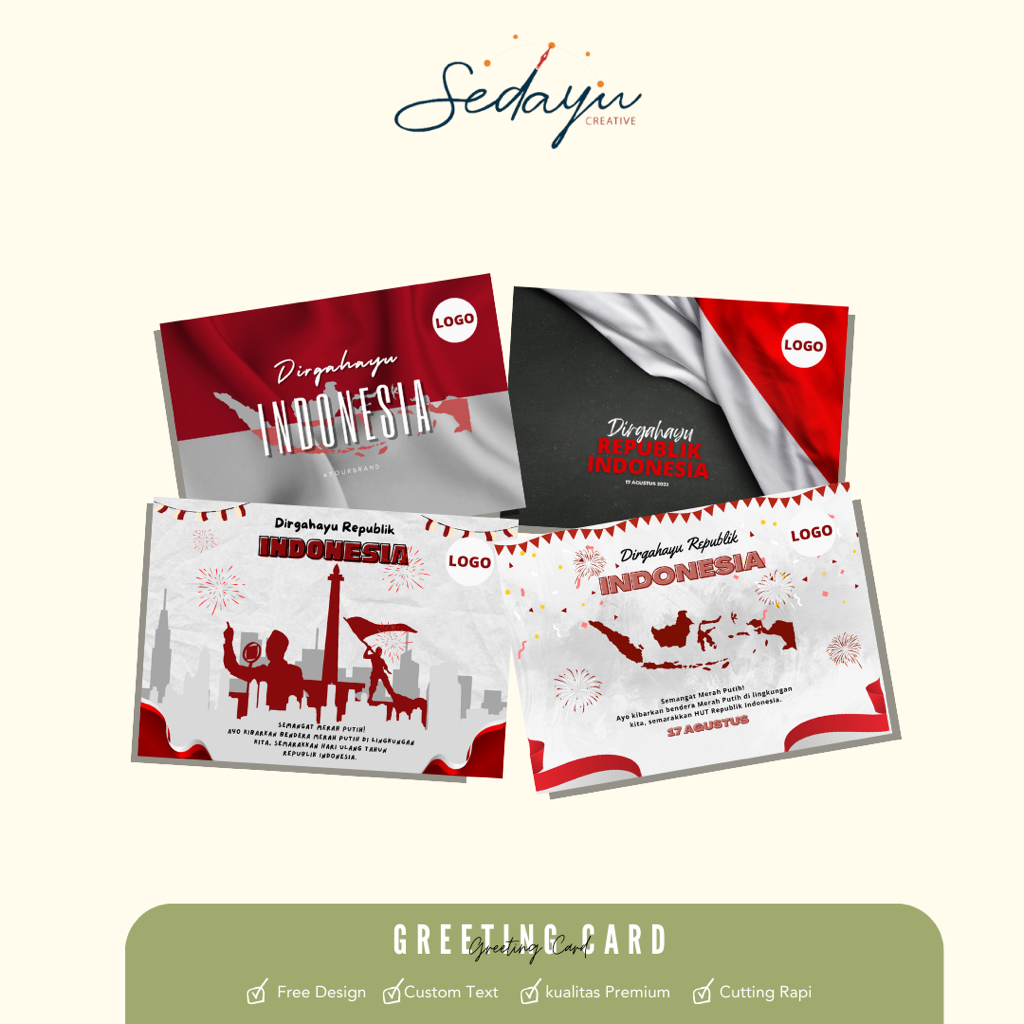 

Greeting Card Agustusan | Kartu 17 Agustus | kartu greeting 17 Augustus | Edisi Independence Day Indonesia