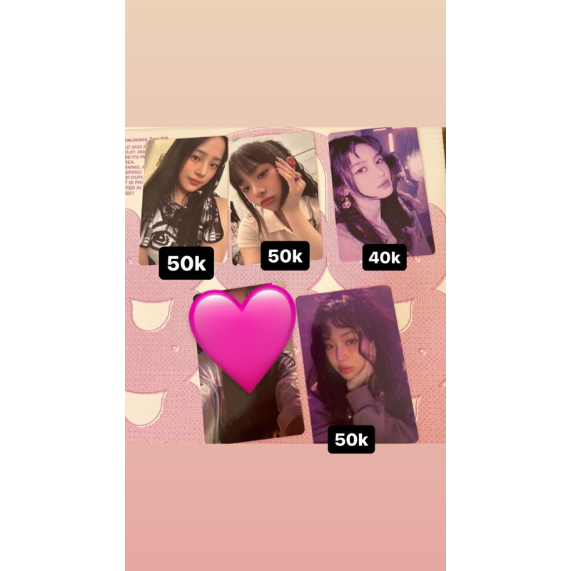 READY New jeans ver bunny beach bag photocard