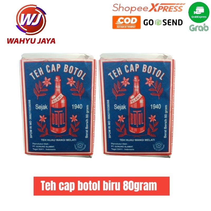 

teh cap botol biru 80gram