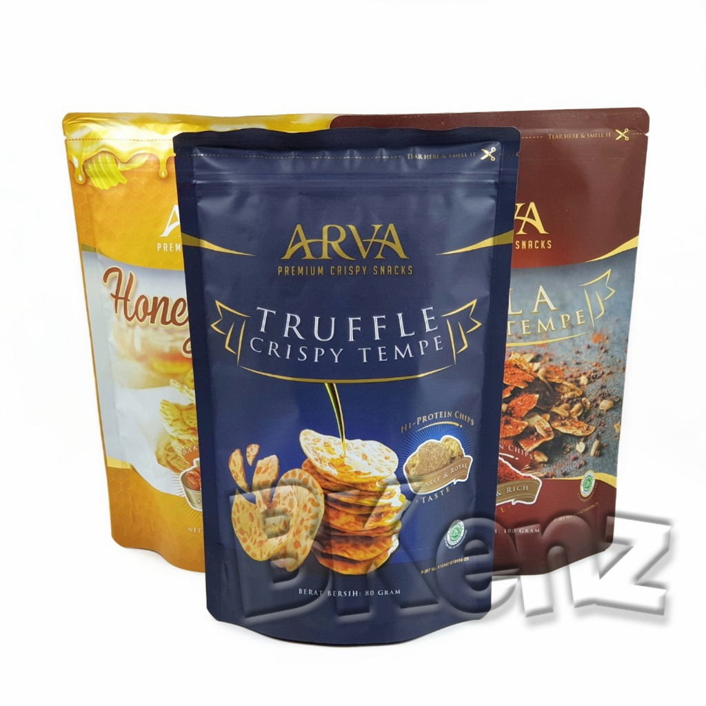 

Arva Keripik Tempe Crispy Rasa Kripik Truffle Mala Honey Butter