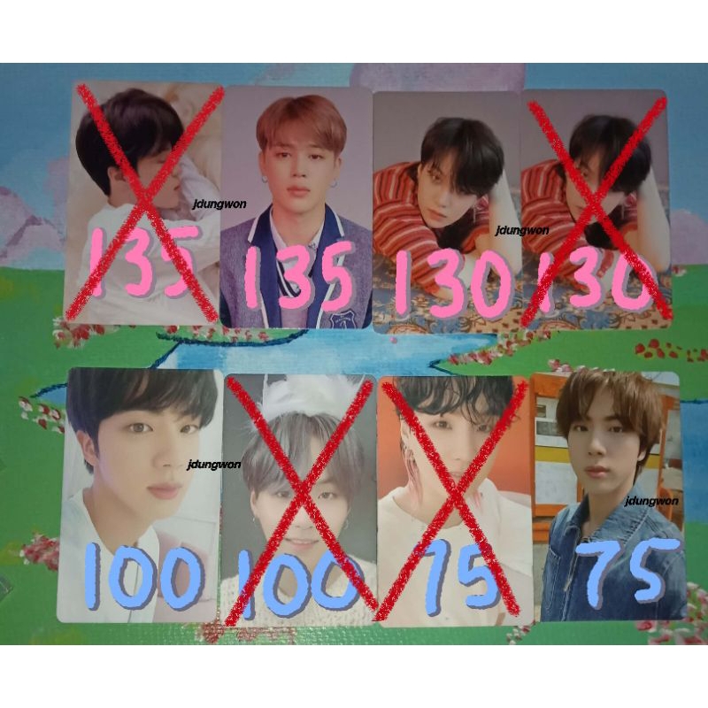 WTS PC PHOTOCARD BTS JIMIN TEAR U ANSWER L SUGA TEAR O JIN BE ESSENTIALS POB WEVERSE