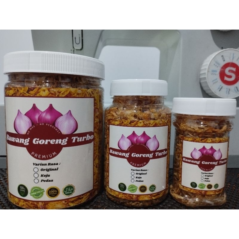 

Bawang goreng murni Grade A 40gr