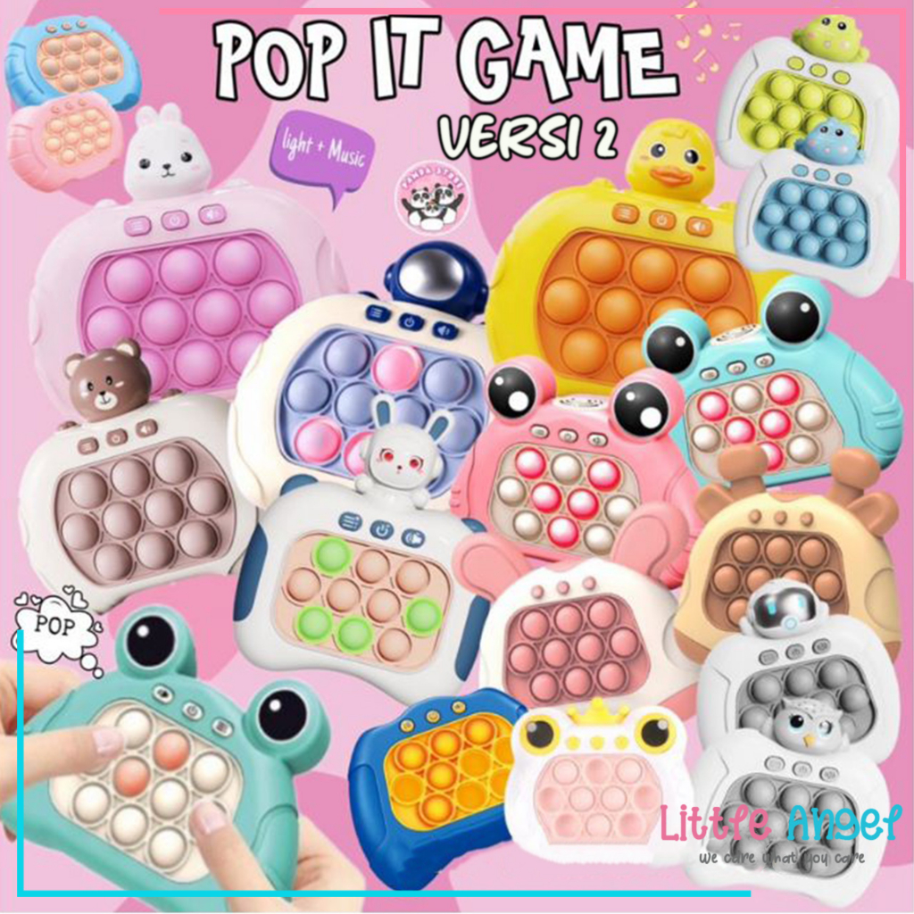 Pop It Elektronik Mainan Edukasi Anak Squishy Viral Push Bubble Game Pop It Nyala Musik Light Led Fidget Pop It Elektrik Quick