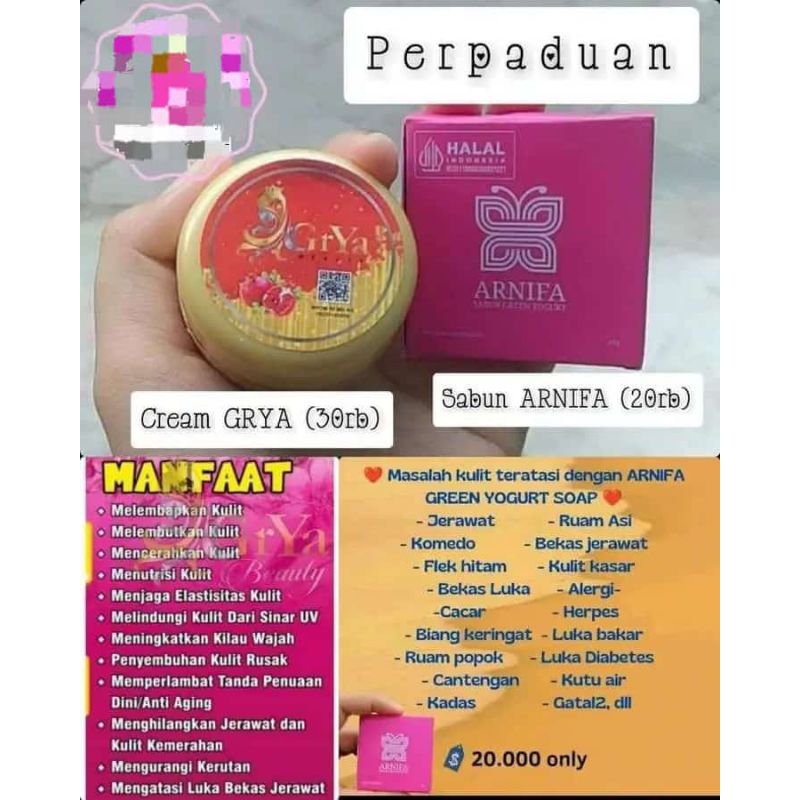 Paket Budling Sabun Arnifa Dan Cream Griya