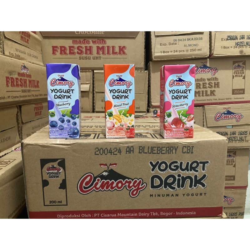 

1 DUS CIMORY YOGURT KOTAK 200 ML ISI 24 [ MIX FRUIT, BLUEBERRY,STRAWBERRY)