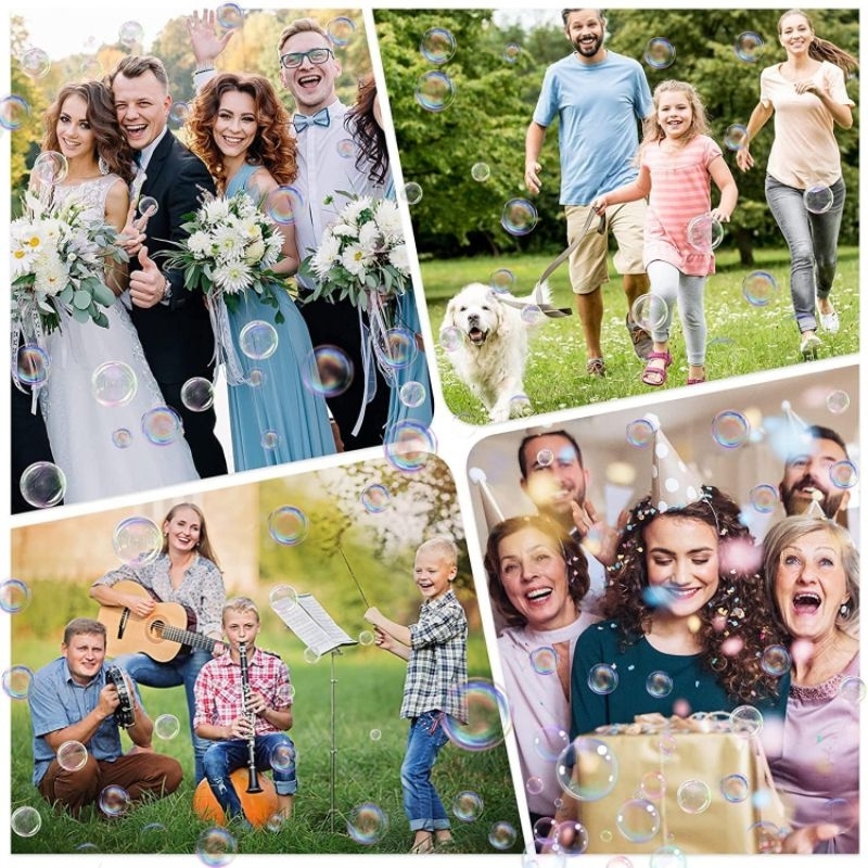 Mainan Pistol Gelembung Balon Bubble Gun Bazooka 69 Hole 1200mAh - K200