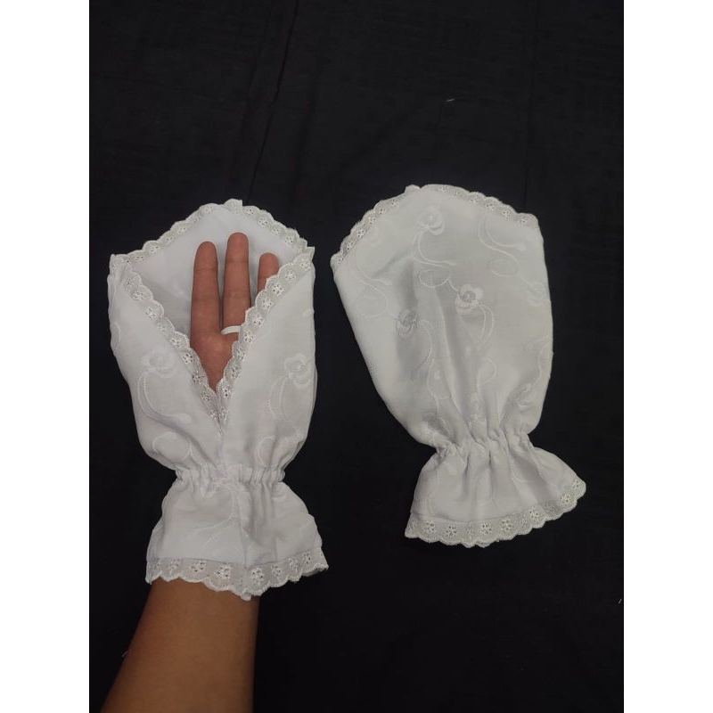 Sarung Tangan Tawaf Bordir, sarung tangan haji, sarung tangan umroh, sarung tangan perlengkapan haji