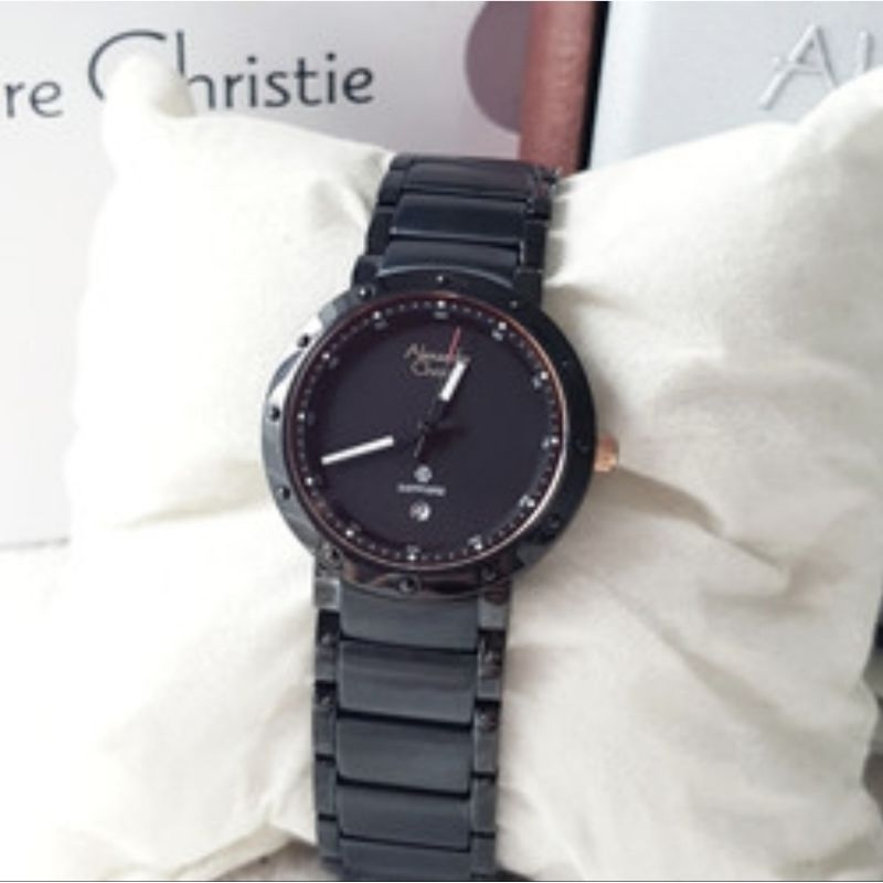 Jam Alexandre Christie wanita rose gold/Black AC8229