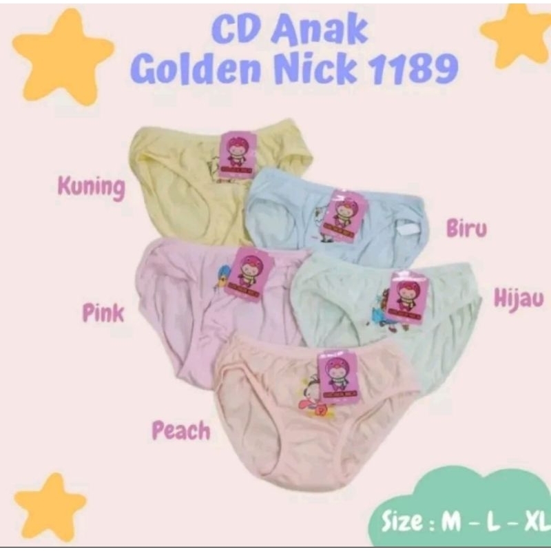 Golden Nick 1189 Celana Dalam (CD) Anak Perempuan