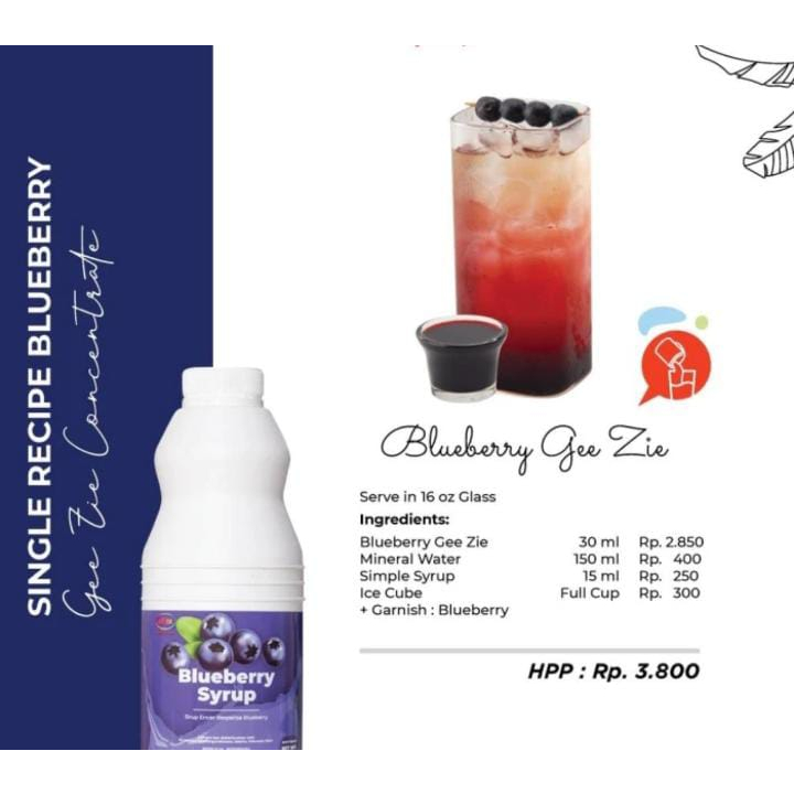 

RB22 Geezie Syrup 1,2Kg / Sirup konsentrat Concentrate honeydew pomegranate yoghurt, lychee,