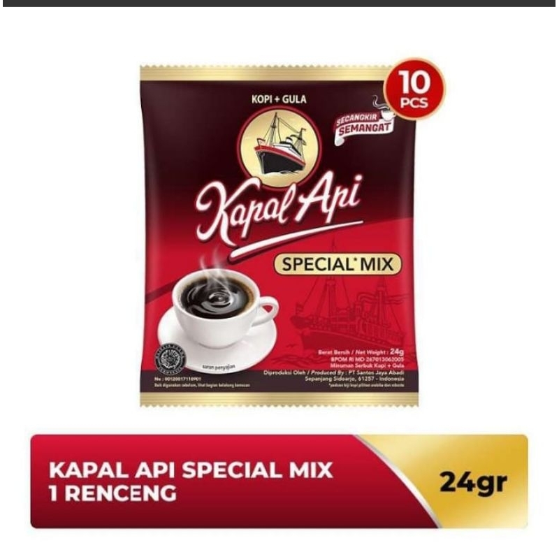 

kopi kapal api serenceng isi 10pcs