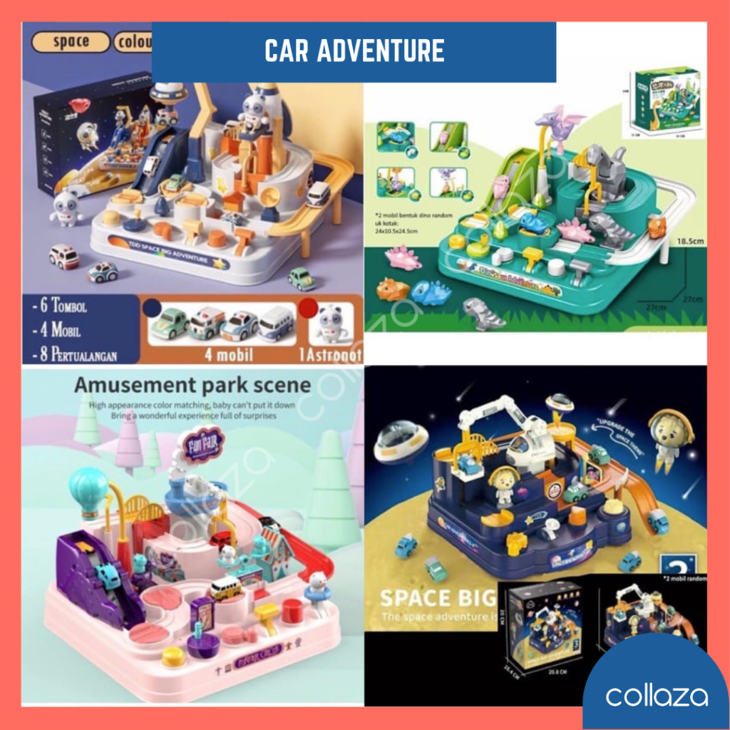 Mainan Anak Car adventure / Brain Game Manipulative Resques Squad / Simulasi Mobil-Mobilan / Mainan 
