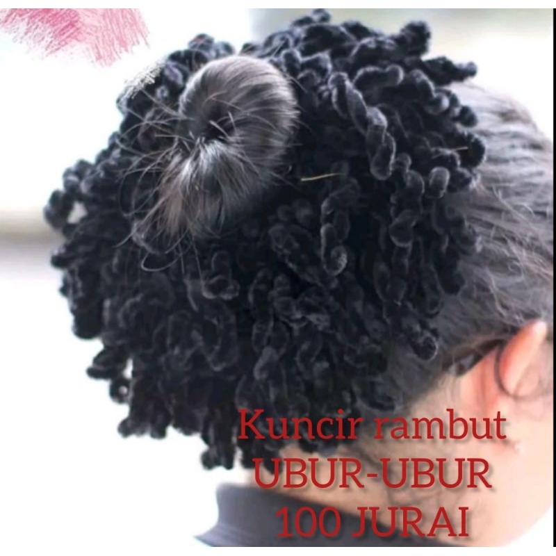 Kuncir Rambut Ubur-Ubur 100 Jurai Kuncir Ubur-Ubur Cendol Besar