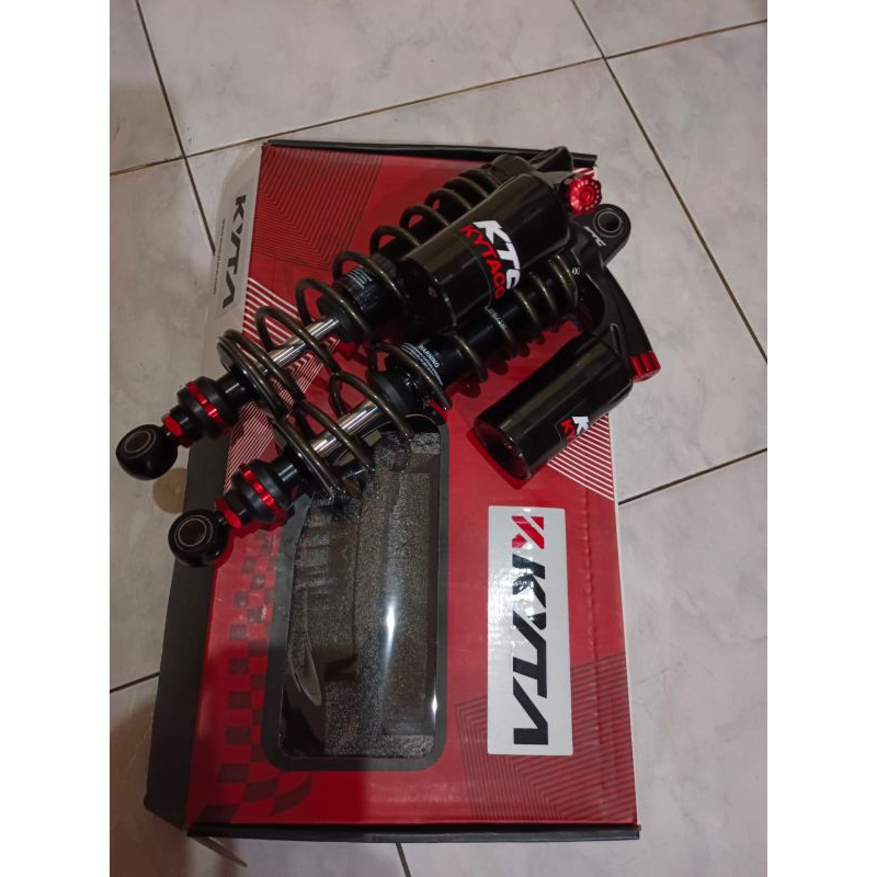 SHOCK BREAKER BLK TABUNG ATAS KTC KYTACO UK 320MM RX KING BLACK RED