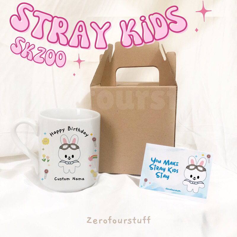 MUG CUSTOM STRAY KIDS SKZOO / STAY / HADIAH ULANG TAHUN / BIRTHDAY / KADO CUSTOM MUG