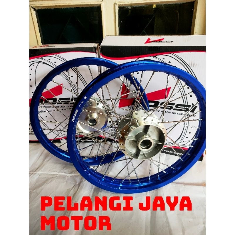 Sepaket Velg Vixion New Vixion Nvl Tromol Set jari Velg Ring17 Ukuran Lebar 140 X  160