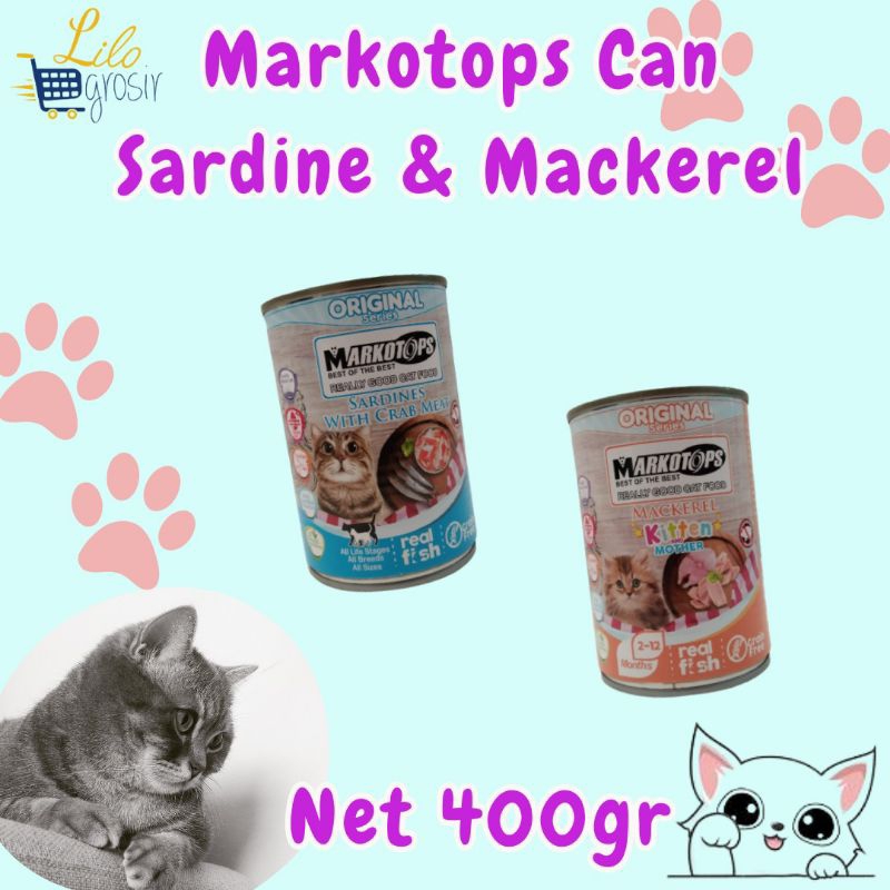 Makanan Basah Kucing Markotops Markotop Kaleng 400gr Wet Food