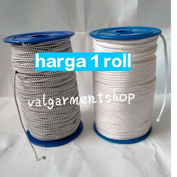 tali kur 1roll kualitas premium tali zebra / gantungan kanvas / hordeng