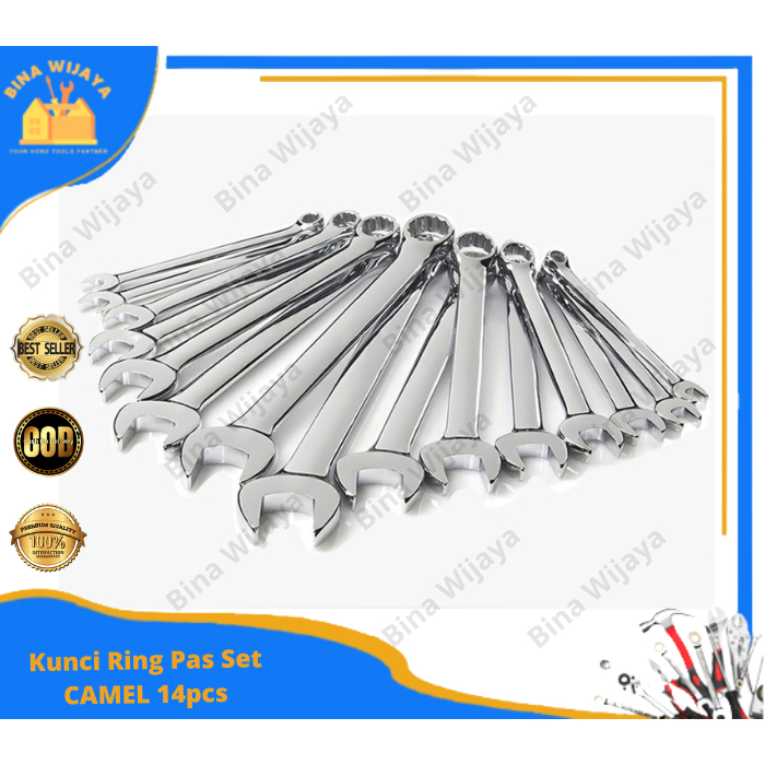 KUNCI RING PAS CAMEL 10mm 12 mm dan 14mm KUNCI BUKA BAUT PEMBUKA BAUT CAMEL