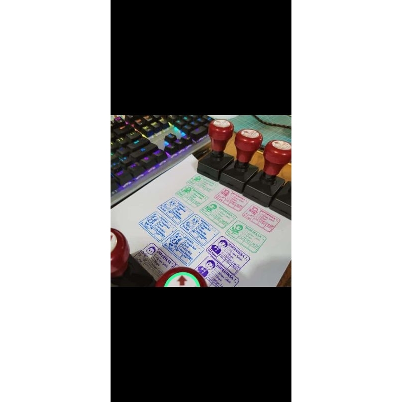 

STEMPEL PENIALAIAN GURU TERMURAH | Stempel Checked GURU SD