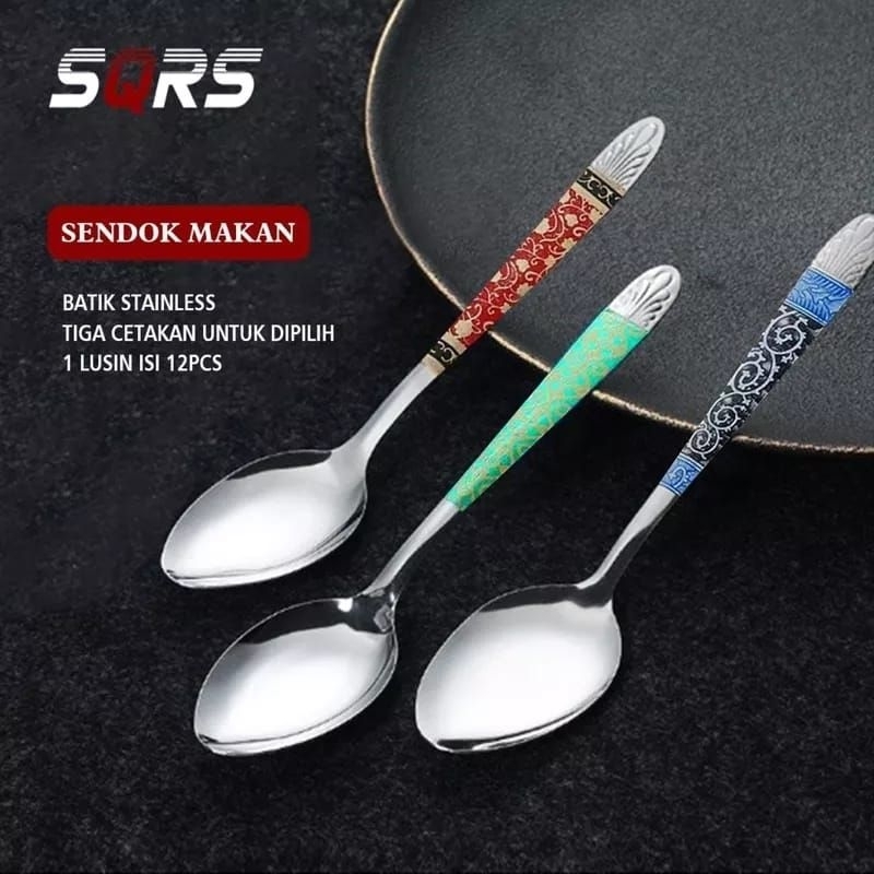 Sendok / Garpu Batik 1 Lusin