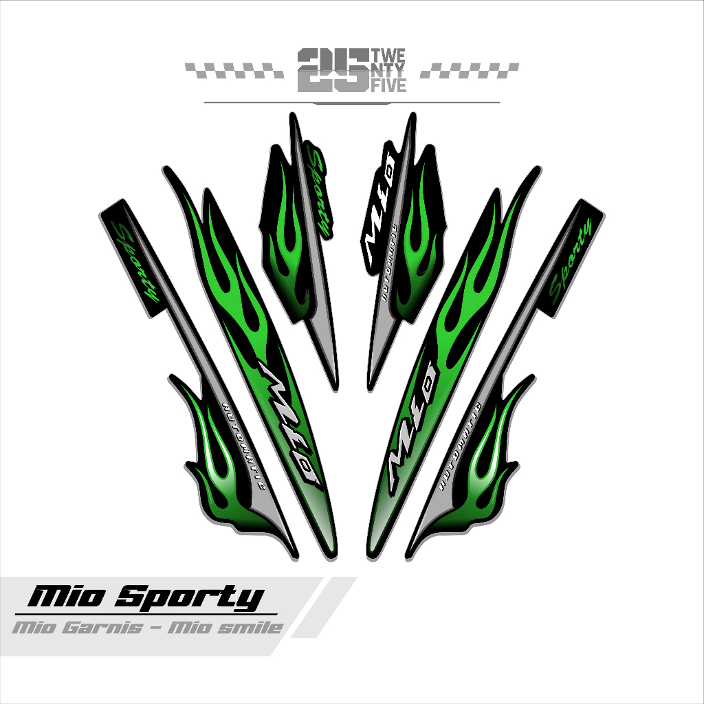 STRIPING MIO SPORTY/VARIASI 3/DASAR HITAM/STIKER MIO/STICKER MIO SPORTY/STIKER MIO SPORTY LAMA/MIO L