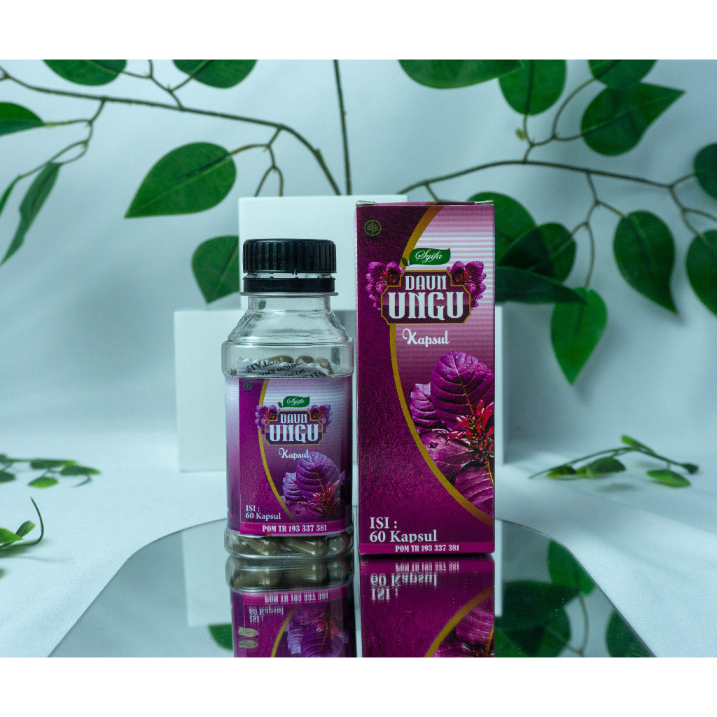 KAPSUL DAUN UNGU OBAT HERBAL WASIR / DAUN UNGU HERBAL UNTUK AMBEIEN / OBAT HERBAL UNTUK WASIR DAN AM