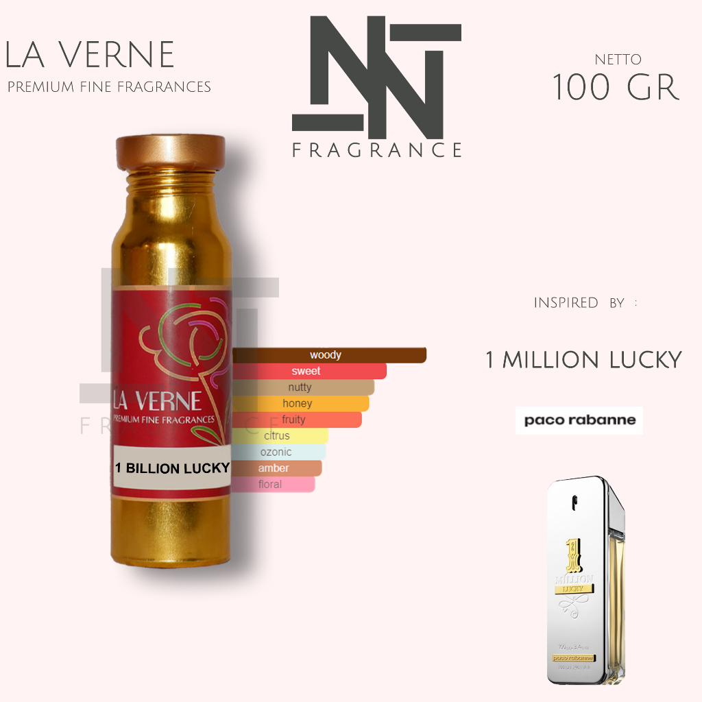 1 BILLION LUCKY BY LA VERNE 100 GR | BIBIT PARFUM PAKORABANE 1 MILLIONLUCKY