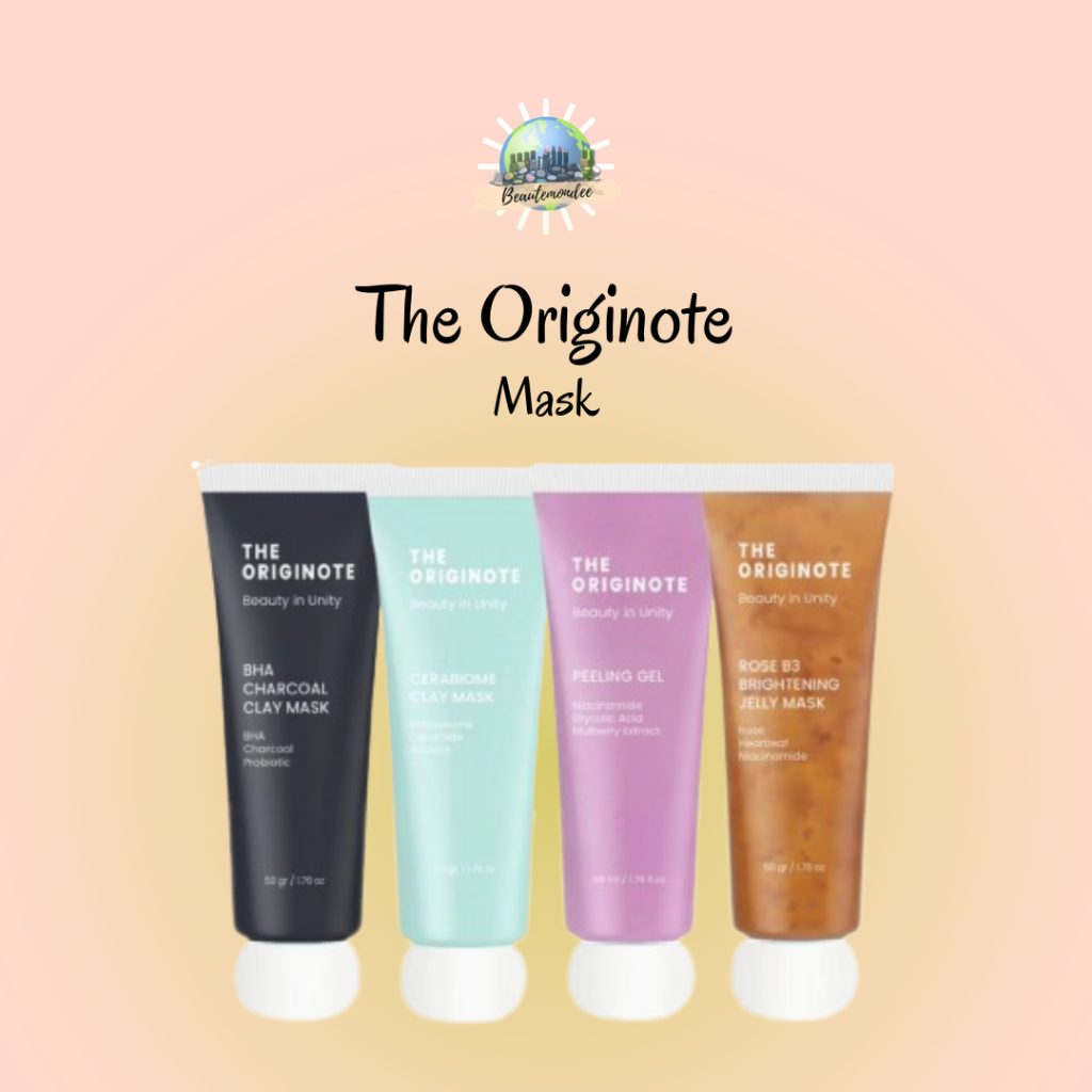 THE ORIGINOTE Brightening Jelly Mask / BHA Charcoal Clay Mask / Cerabiome Clay Mask / Masker Mencera
