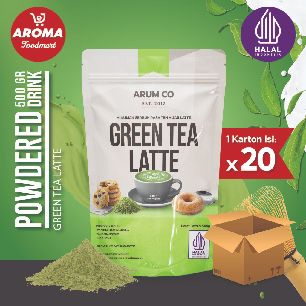 

1 Karton Arum Co Bubuk Matcha Latte 500gr / Green Tea Latte Powder