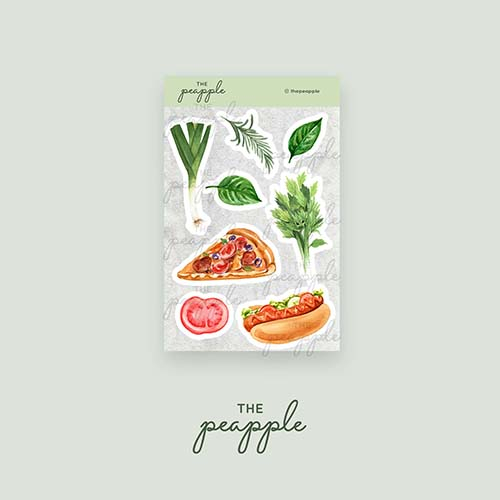 

The Peapple Stiker / Sticker tema Chef cook cooking fast food 02-001-B