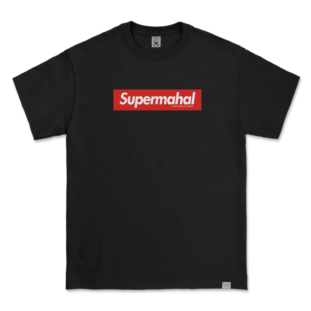 Kaos Distro Parodi ZeroTwentyTwo T-Shirt Supermahal Black | Baju Pria Parody Plesetan Lucu