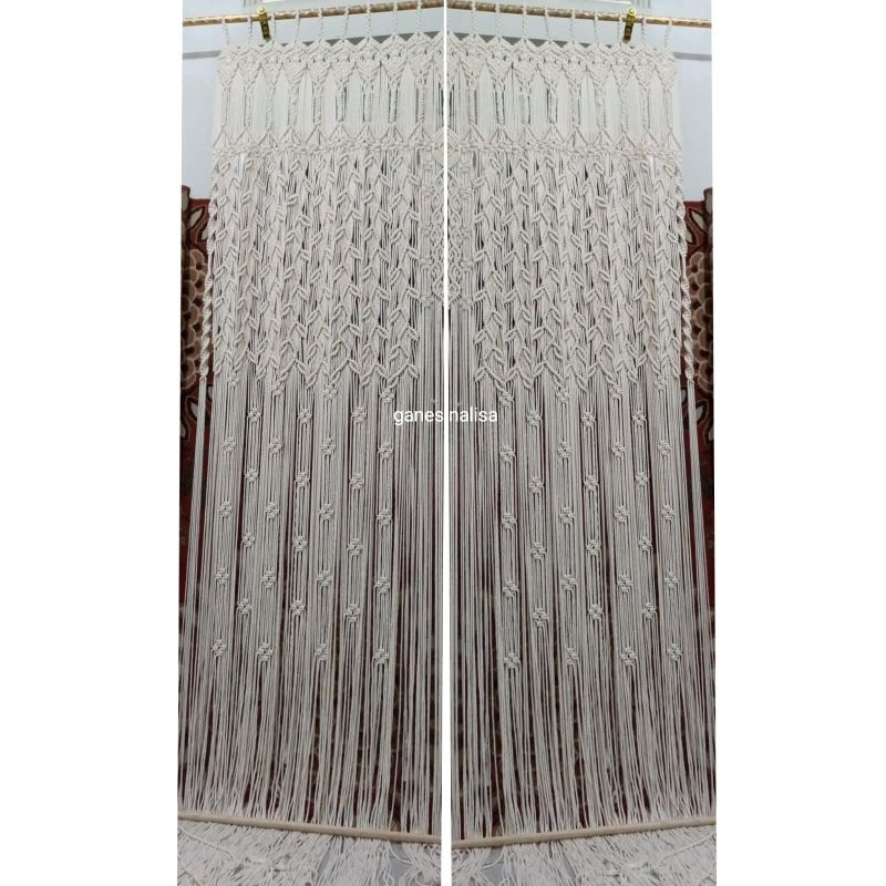 tirai macrame / macrame curtain / macrame jendela / macrame gorden