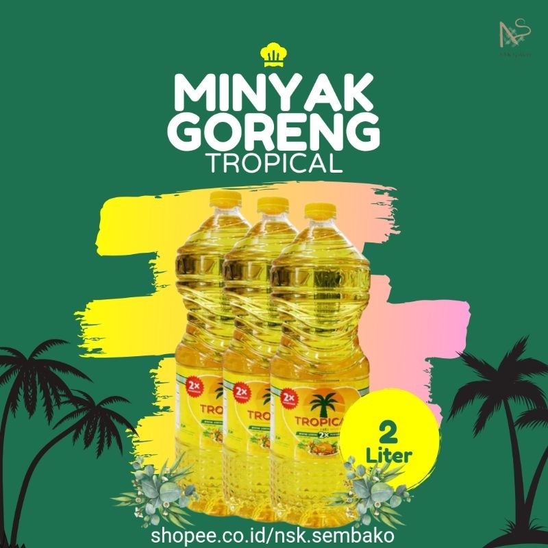 

Minyak Goreng Tropical 2 Liter - Tropical Botol 2 L | Minyak Goreng Sawit