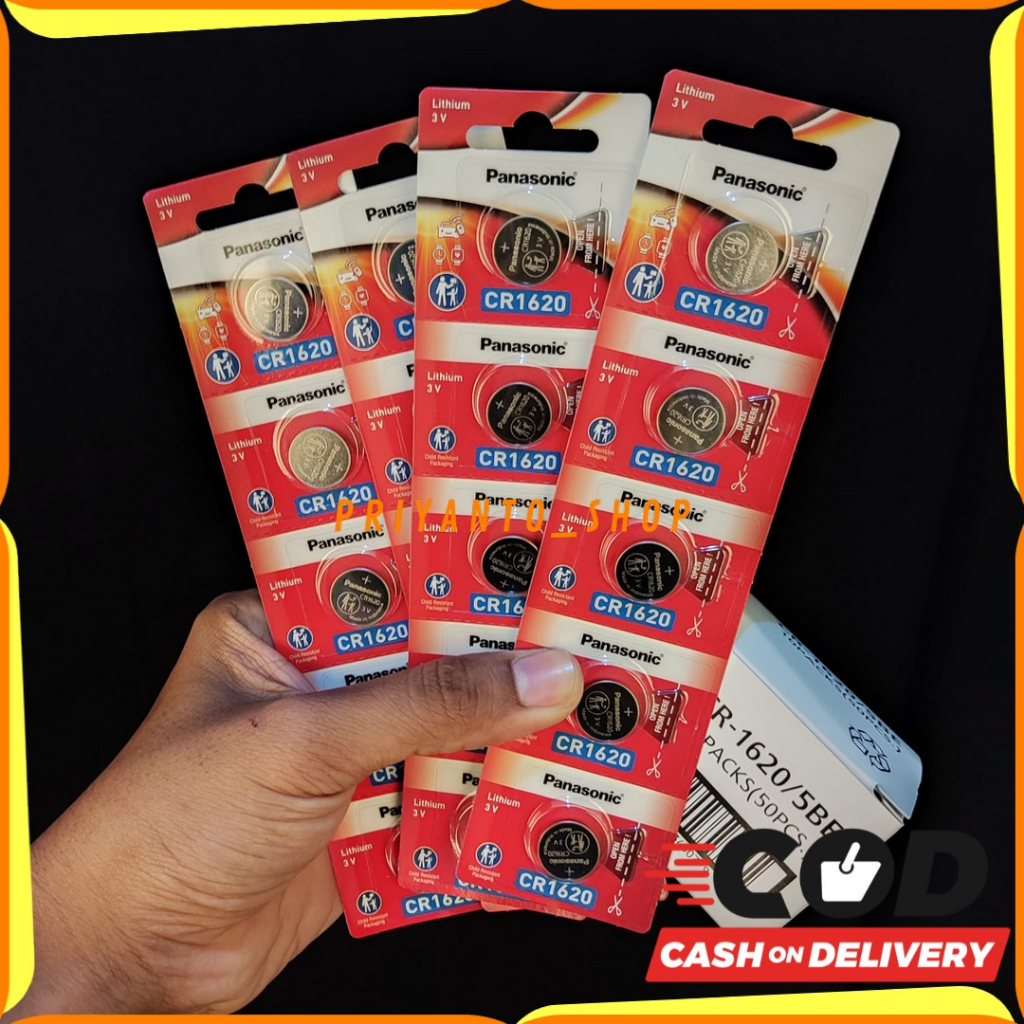BATTERY BATREI PANASONIC CR 1620 Batray jam tangan Panasonic Cr1620 panasonic CR 1620 Original
