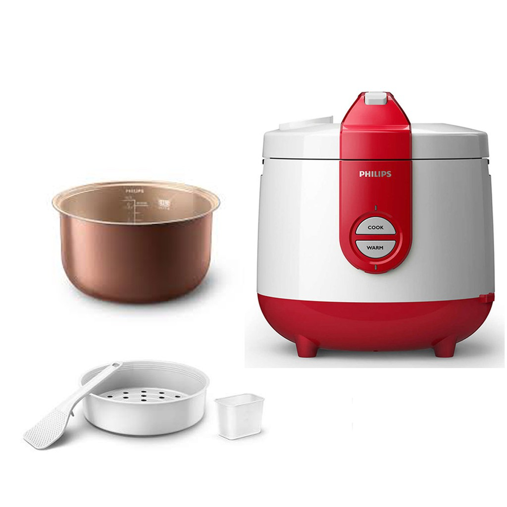 PHILIPS HD 3119/32 / PENANAK NASI 2 LITER MERAH / RICE COM 2 LITRE LT BASIC RED / MAGIC COM / HD3119