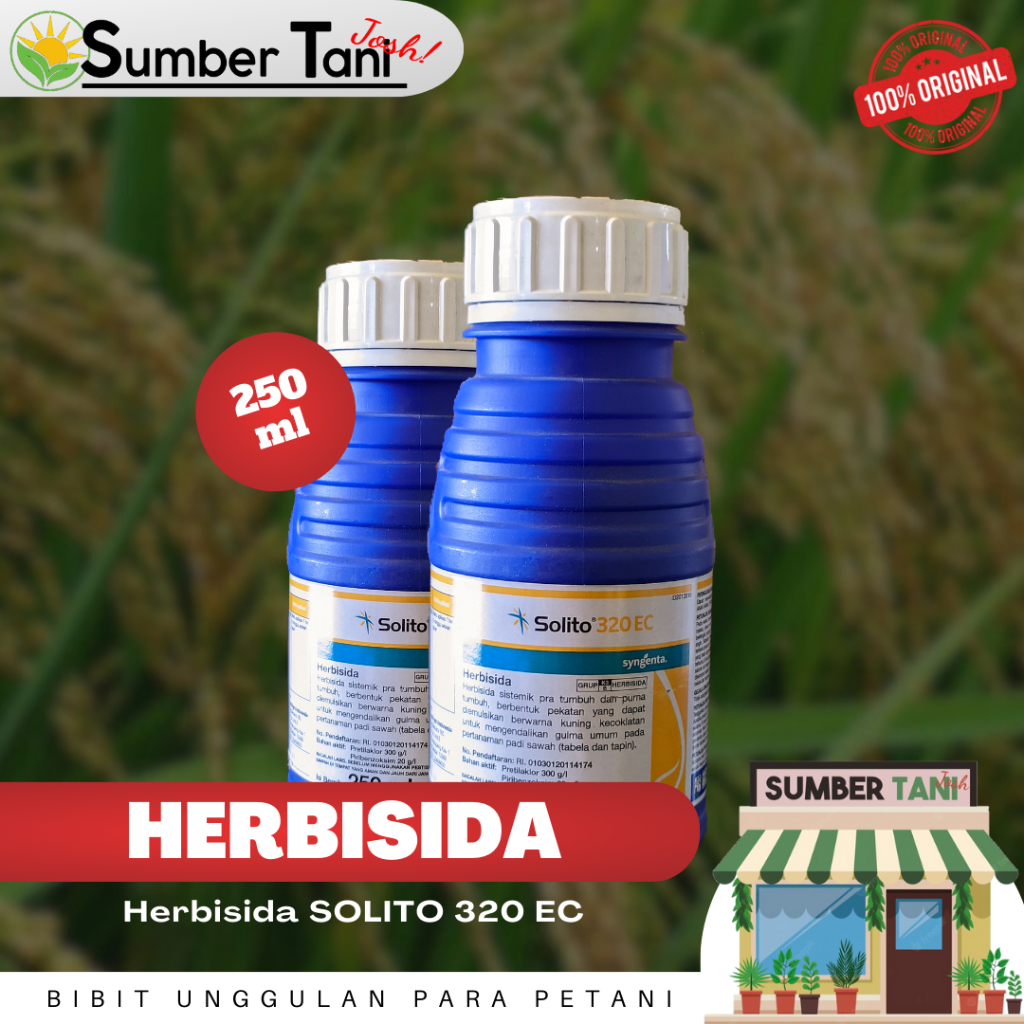 Obat Rumput PRA dan PURNA Tumbuh SOLITO 320EC 250 ml SYNGENTA