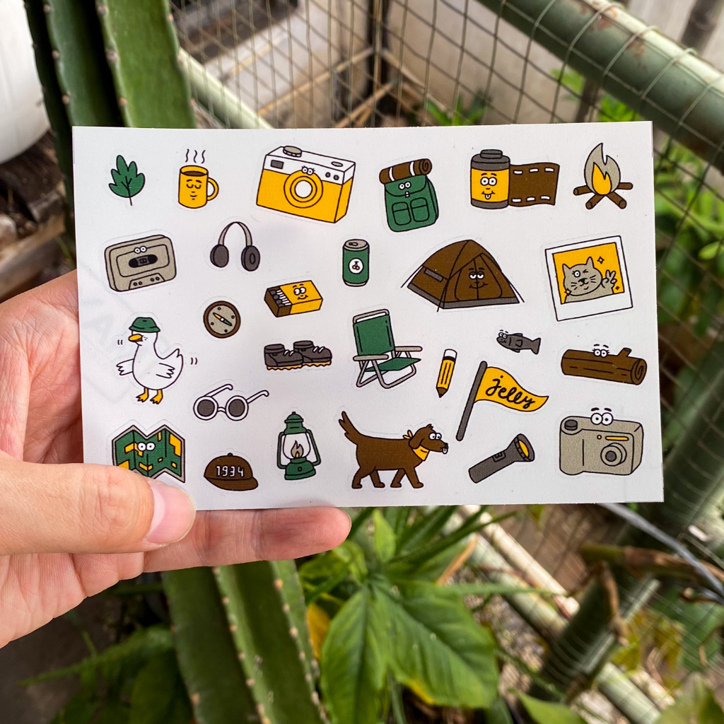 

Jelly's Camp Sticker Set