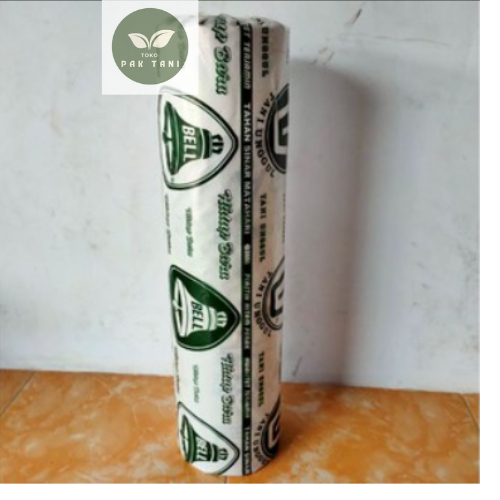Mulsa BELL 1 Roll 18Kg - lebar 120cm - Plastik Mulsa Hitam Perak Mulsa Silver Plastik Pertanian