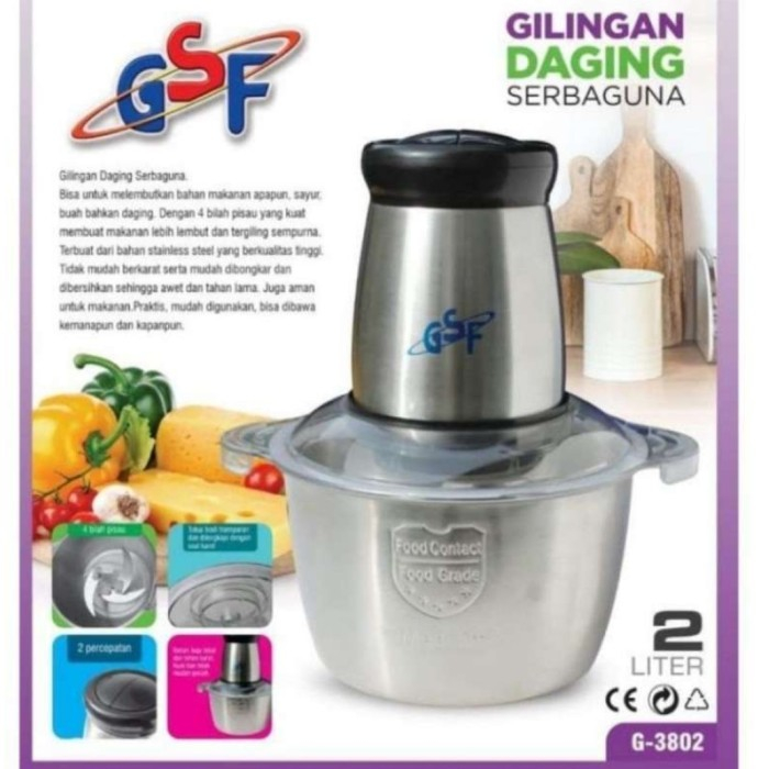 Alat Penggiling Daging Blender Bumbu Listrik Chopper